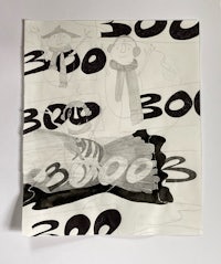 a piece of paper with a drawing on it